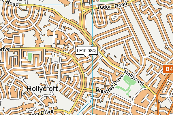 LE10 0SQ map - OS VectorMap District (Ordnance Survey)