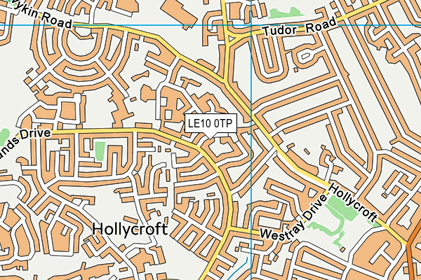 LE10 0TP map - OS VectorMap District (Ordnance Survey)