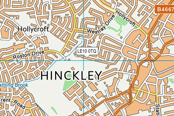 LE10 0TQ map - OS VectorMap District (Ordnance Survey)