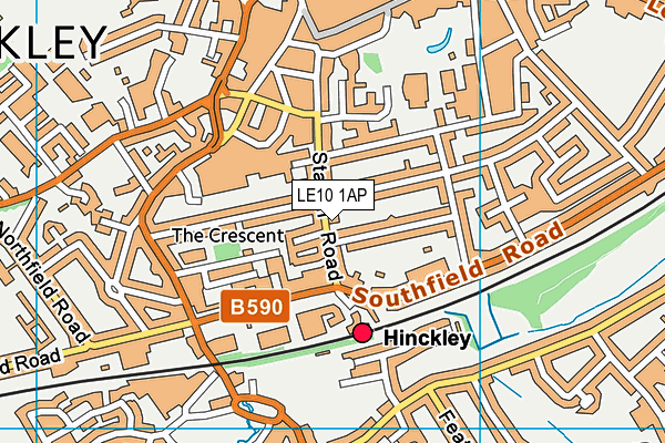 Map of HINCKLEY SHOE REPAIR SPECIALISTS LIMITED at district scale