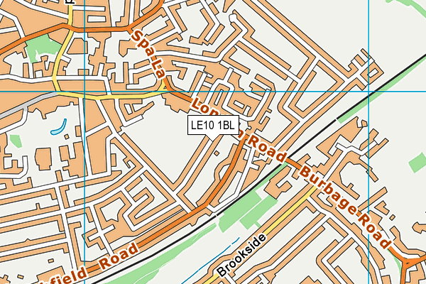 LE10 1BL map - OS VectorMap District (Ordnance Survey)