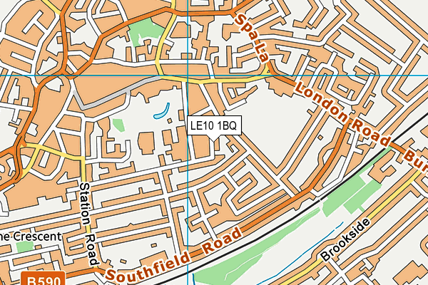 LE10 1BQ map - OS VectorMap District (Ordnance Survey)