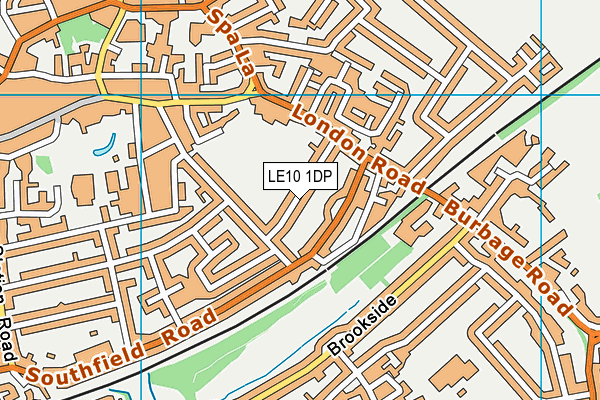LE10 1DP map - OS VectorMap District (Ordnance Survey)