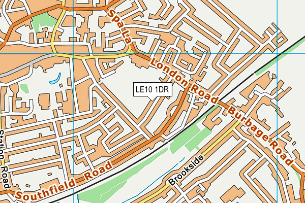 LE10 1DR map - OS VectorMap District (Ordnance Survey)