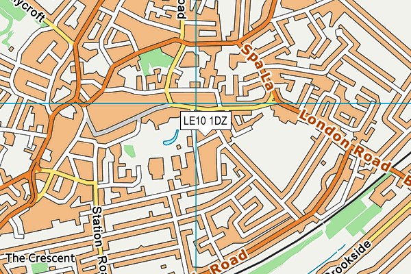 LE10 1DZ map - OS VectorMap District (Ordnance Survey)