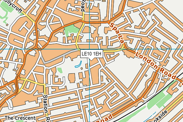 LE10 1EH map - OS VectorMap District (Ordnance Survey)