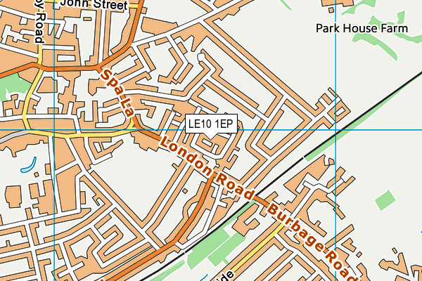 LE10 1EP map - OS VectorMap District (Ordnance Survey)