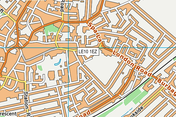 LE10 1EZ map - OS VectorMap District (Ordnance Survey)