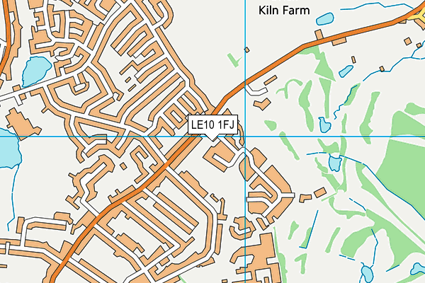 LE10 1FJ map - OS VectorMap District (Ordnance Survey)