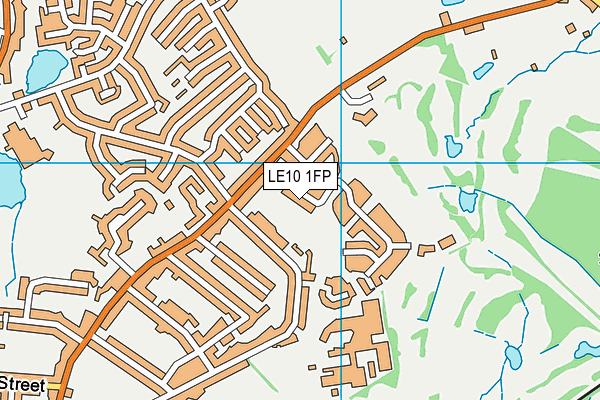 LE10 1FP map - OS VectorMap District (Ordnance Survey)