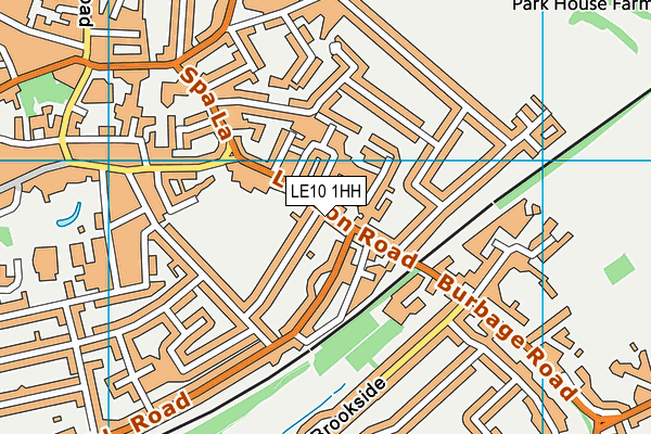 Queens Park (Closed) map (LE10 1HH) - OS VectorMap District (Ordnance Survey)