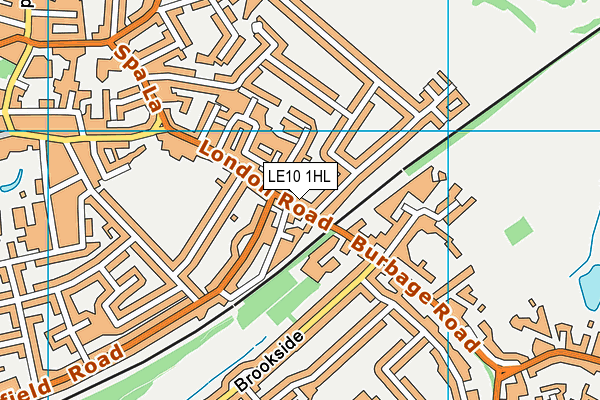 LE10 1HL map - OS VectorMap District (Ordnance Survey)