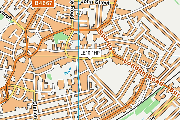 LE10 1HP map - OS VectorMap District (Ordnance Survey)