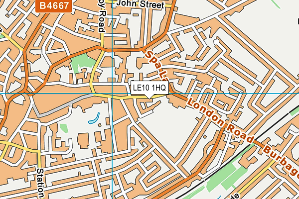 LE10 1HQ map - OS VectorMap District (Ordnance Survey)