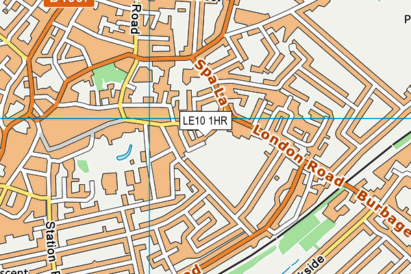 LE10 1HR map - OS VectorMap District (Ordnance Survey)