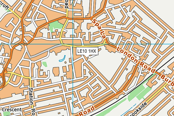 LE10 1HX map - OS VectorMap District (Ordnance Survey)