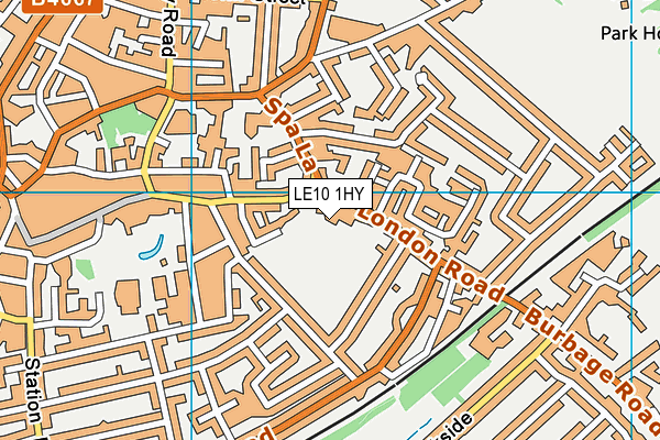 LE10 1HY map - OS VectorMap District (Ordnance Survey)