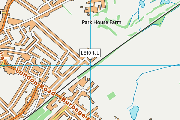 LE10 1JL map - OS VectorMap District (Ordnance Survey)
