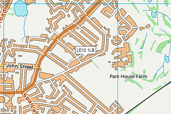 LE10 1LB map - OS VectorMap District (Ordnance Survey)