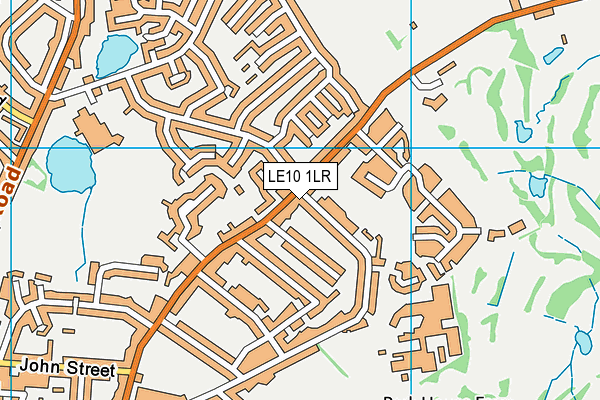 LE10 1LR map - OS VectorMap District (Ordnance Survey)