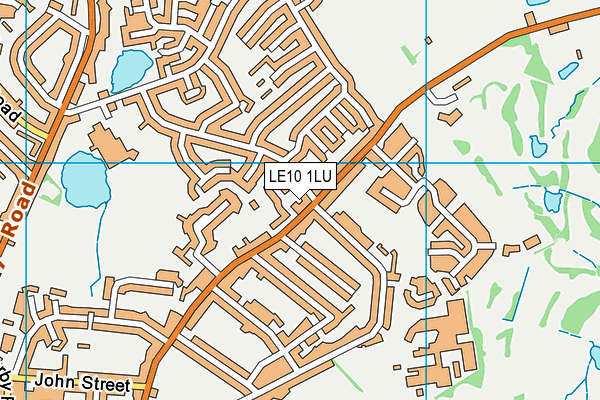 LE10 1LU map - OS VectorMap District (Ordnance Survey)