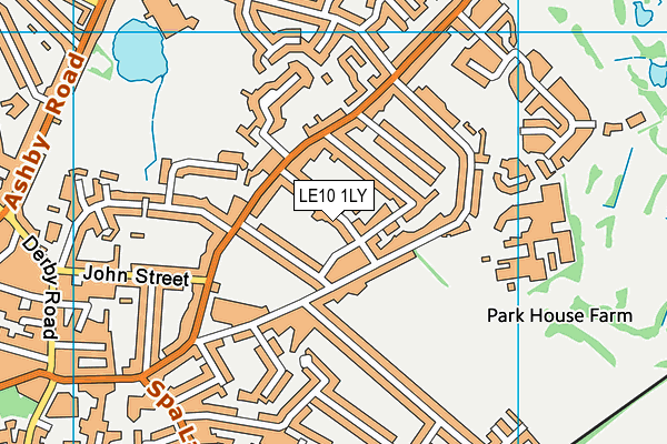LE10 1LY map - OS VectorMap District (Ordnance Survey)