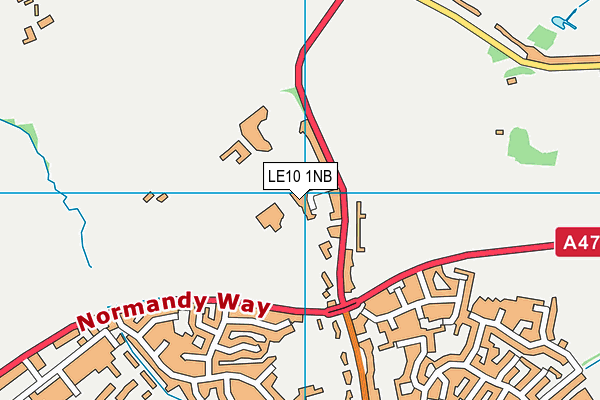 LE10 1NB map - OS VectorMap District (Ordnance Survey)