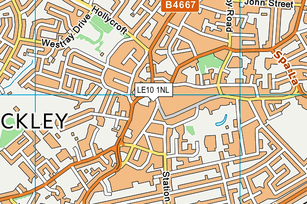 LE10 1NL map - OS VectorMap District (Ordnance Survey)