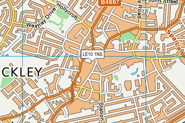 LE10 1NS map - OS VectorMap District (Ordnance Survey)