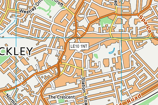 LE10 1NT map - OS VectorMap District (Ordnance Survey)
