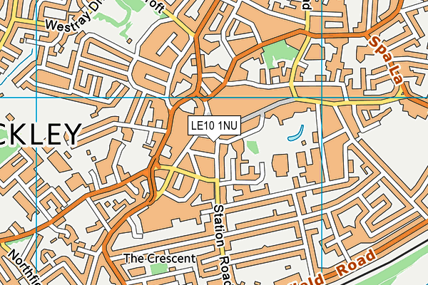 LE10 1NU map - OS VectorMap District (Ordnance Survey)