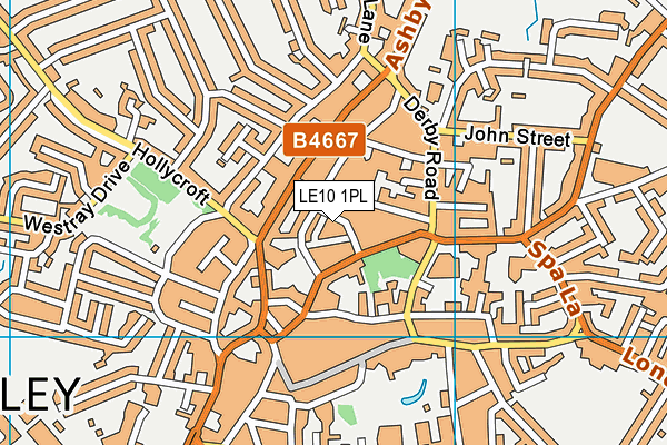 LE10 1PL map - OS VectorMap District (Ordnance Survey)