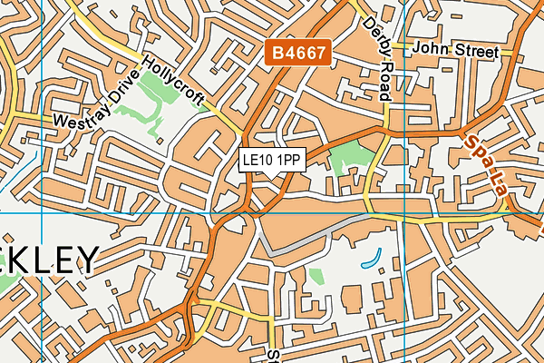 LE10 1PP map - OS VectorMap District (Ordnance Survey)