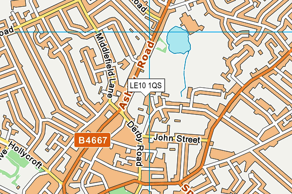 LE10 1QS map - OS VectorMap District (Ordnance Survey)