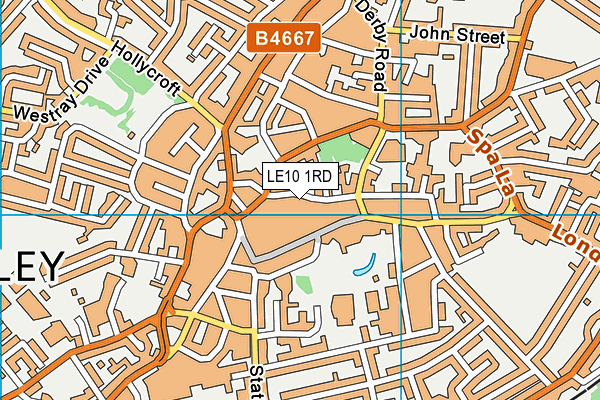 LE10 1RD map - OS VectorMap District (Ordnance Survey)
