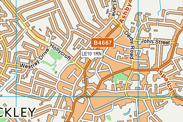 LE10 1RN map - OS VectorMap District (Ordnance Survey)
