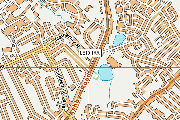 LE10 1RR map - OS VectorMap District (Ordnance Survey)