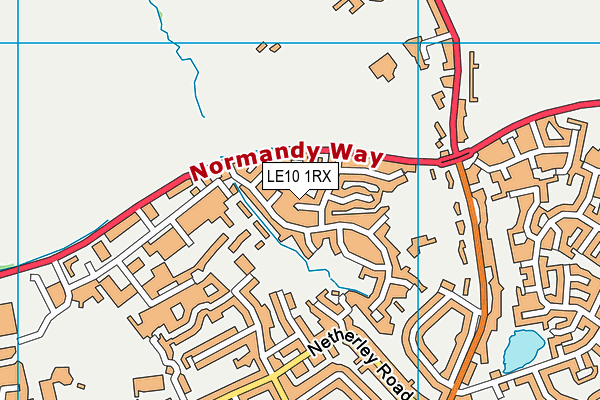 LE10 1RX map - OS VectorMap District (Ordnance Survey)