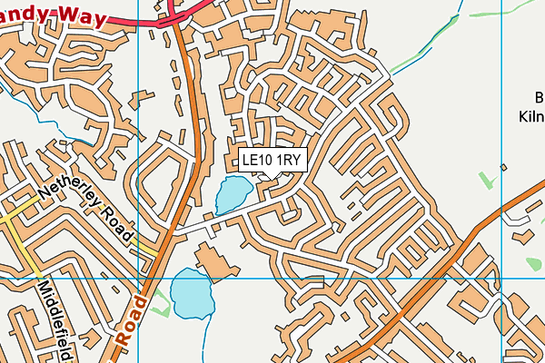 LE10 1RY map - OS VectorMap District (Ordnance Survey)
