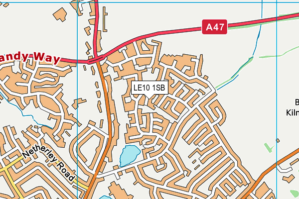 LE10 1SB map - OS VectorMap District (Ordnance Survey)