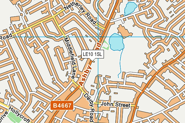 LE10 1SL map - OS VectorMap District (Ordnance Survey)