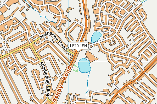 LE10 1SN map - OS VectorMap District (Ordnance Survey)