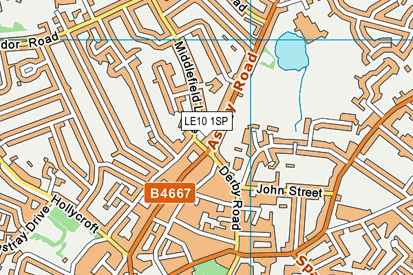 LE10 1SP map - OS VectorMap District (Ordnance Survey)