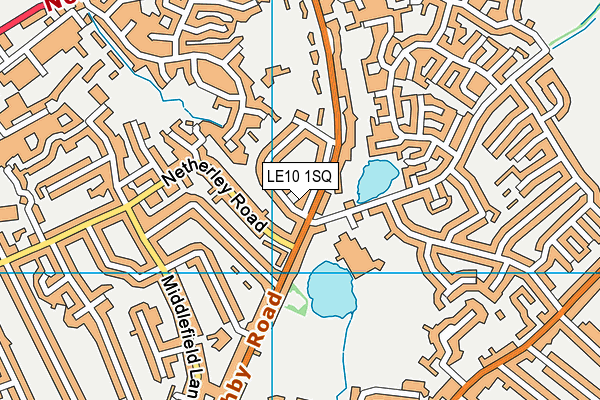 LE10 1SQ map - OS VectorMap District (Ordnance Survey)