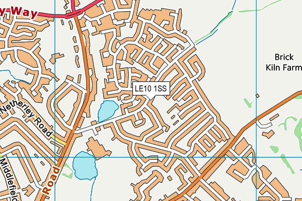 LE10 1SS map - OS VectorMap District (Ordnance Survey)