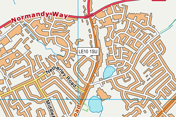 LE10 1SU map - OS VectorMap District (Ordnance Survey)