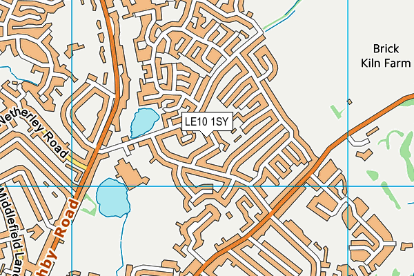 LE10 1SY map - OS VectorMap District (Ordnance Survey)