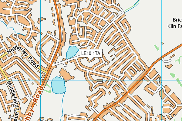 LE10 1TA map - OS VectorMap District (Ordnance Survey)
