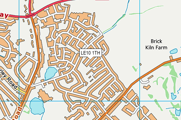 LE10 1TH map - OS VectorMap District (Ordnance Survey)