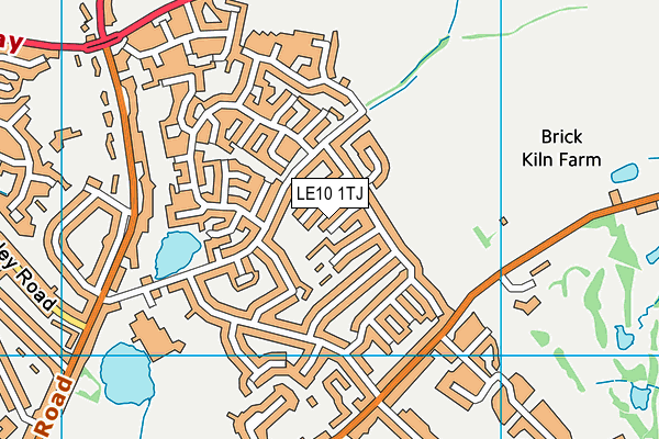 LE10 1TJ map - OS VectorMap District (Ordnance Survey)